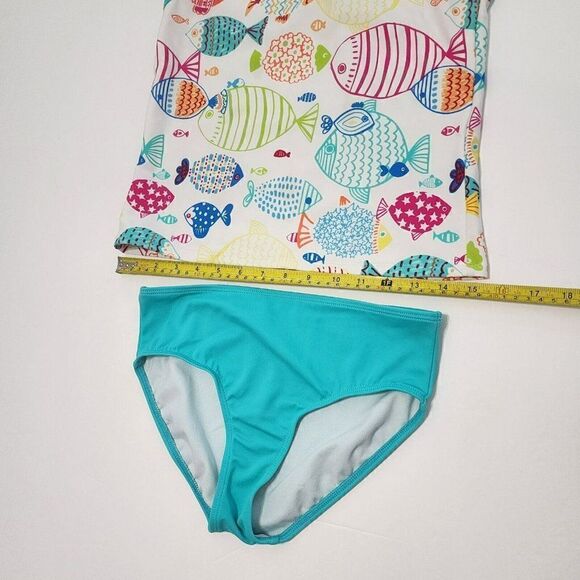 3 GIRLS Swimsuits - Size 14/14+/14+ Op, Lands' end - Turquoise - Picture 12 of 14
